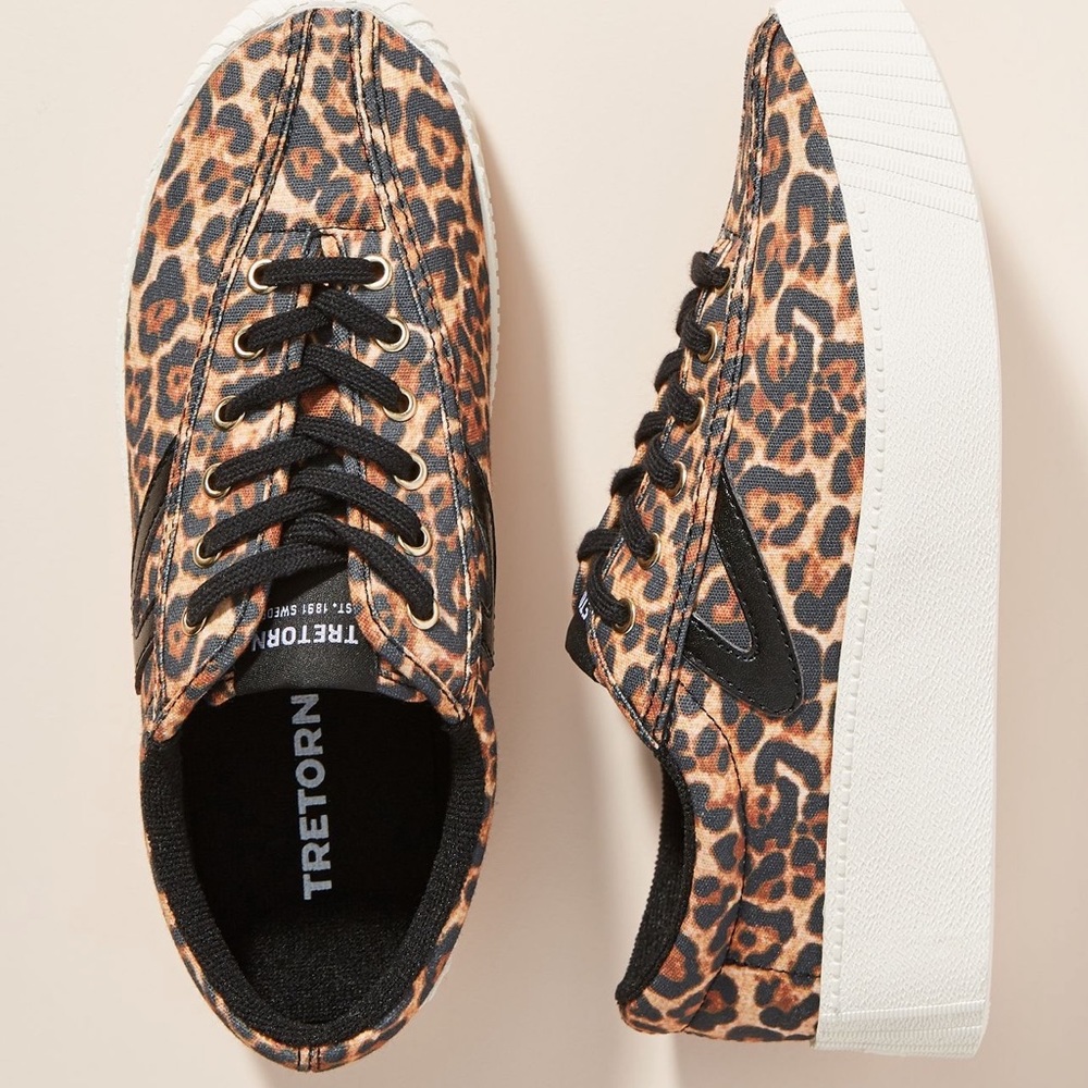 Tretorn Nylite Leopard Print Sneakers